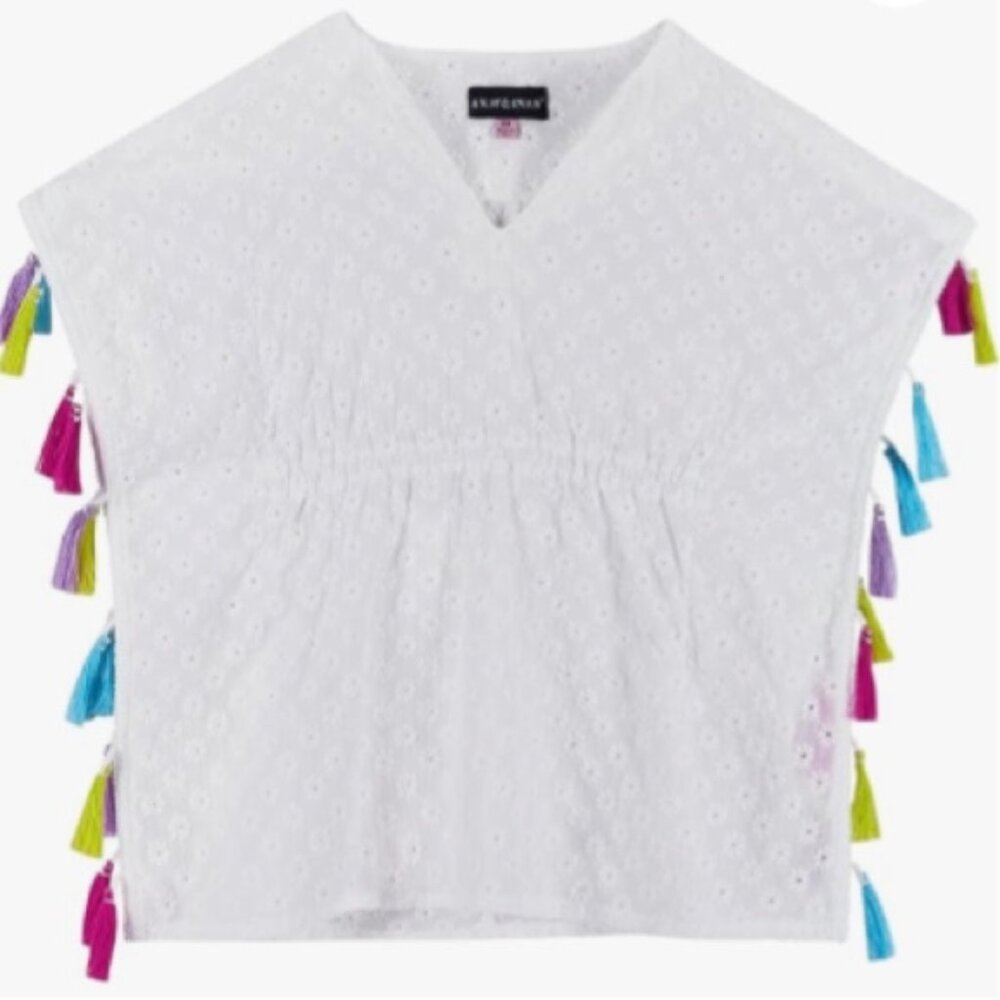Andy  Evan Tassel Poncho Coverup - Picture 3 of 9